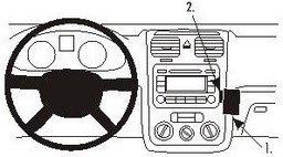 ProClip do Volkswagen Scirocco 09-18
