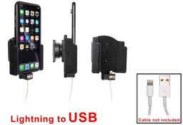 Uchwyt do Apple iPhone Xr z możliwością wpięcia kabla lightning USB