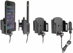 Uchwyt regulowany do Apple iPhone 11 Pro w futerale lub obudowie o wymiarach: 62-77 mm (szer.), 2-10 mm (grubość) z wbudowanym kablem USB oraz ładowarką samochodową
