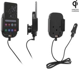 Uchwyt indukcyjny dedykowany do Samsung Galaxy S20 z wbudowanym kablem USB oraz ładowarką samochodową