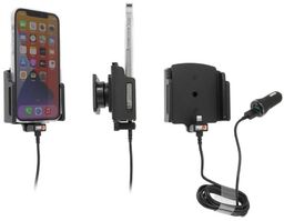 Uchwyt aktywny z kablem USB do Apple iPhone 13 Pro w futerale lub bez o wymiarach: 70-83 mm (szer.), 6-10 mm (grubość).