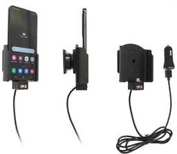 Uchwyt do Samsung Galaxy S22 z wbudowanym kablem USB oraz ładowarką samochodową