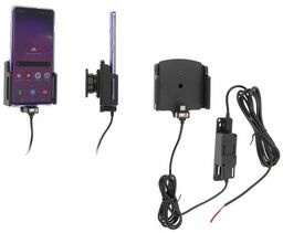 Uchwyt uniwersalny aktywny do instalacji na stałe do Samsung Galaxy S22+ bez futerału oraz w futerale lub etui o wymiarach: 75-89 mm (szer.), 2-10 mm (grubość)