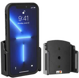 Uchwyt uniwersalny pasywny do iPhone 14 Pro Max bez futerału oraz w futerale lub etui o wymiarach: 75-89 mm (szer.), 6-10 mm (grubość)