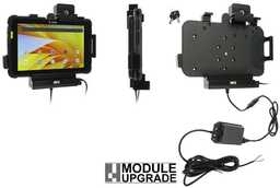 Uchwyt aktywny o wzmocnionej konstrukcji do Zebra ET40 8.0 z modułem komunikacyjno-ładującym i blokadą kluczykową.