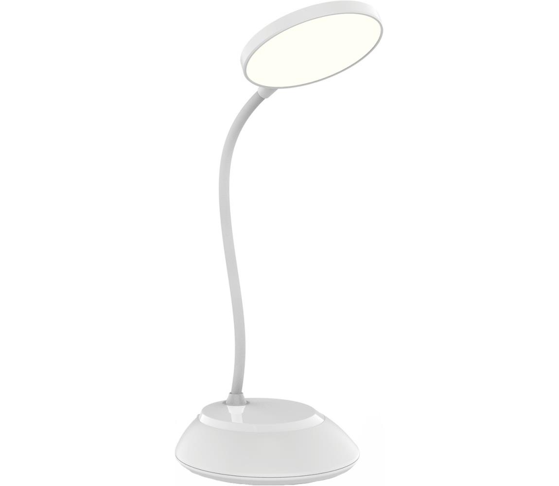 LED Akumulatorowa lampa stołowa ściemnialna VISUA LED/5W/5V 3000-5000K biała