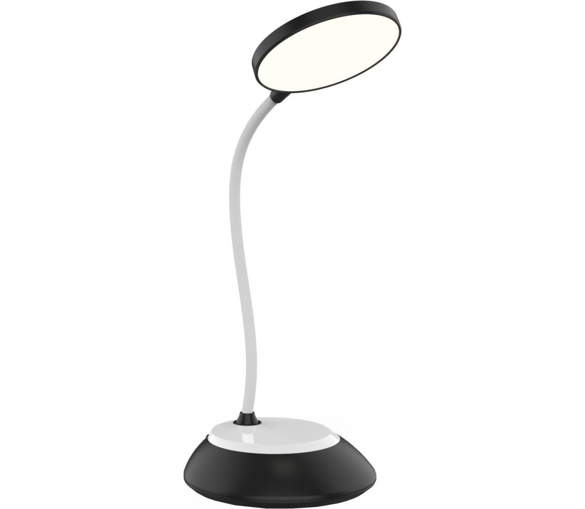 LED Akumulatorowa lampa stołowa ściemnialna VISUA LED/5W/5V 3000-5000K czarna