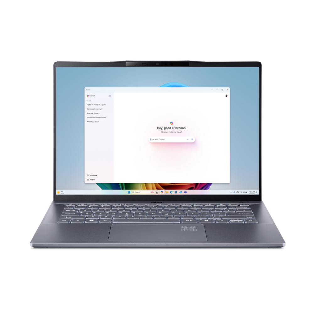 Acer Swift 14 AI Ultrasmukły laptop  | SF14-11 | Szary
