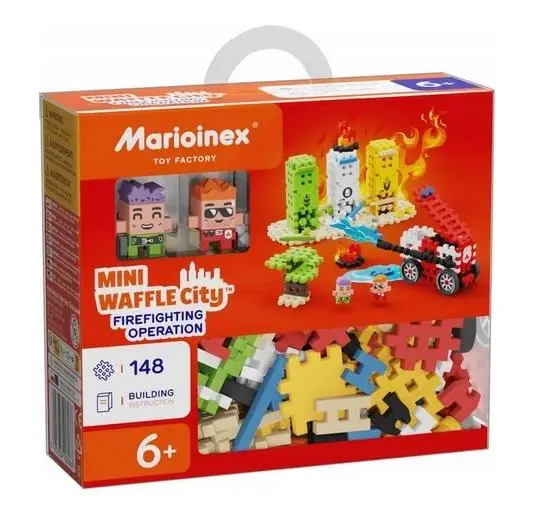 Mini Waffle City 280 elementów Remiza Strażacka - Marioinex