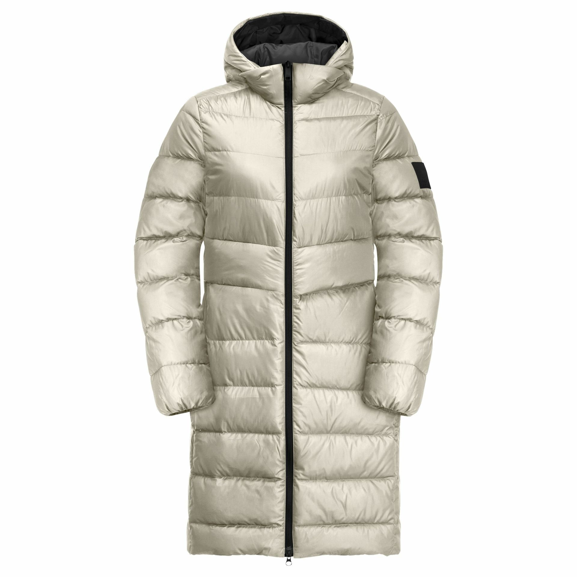 Damski płaszcz puchowy Jack Wolfskin LENAUPLATZ COAT W seal - XS