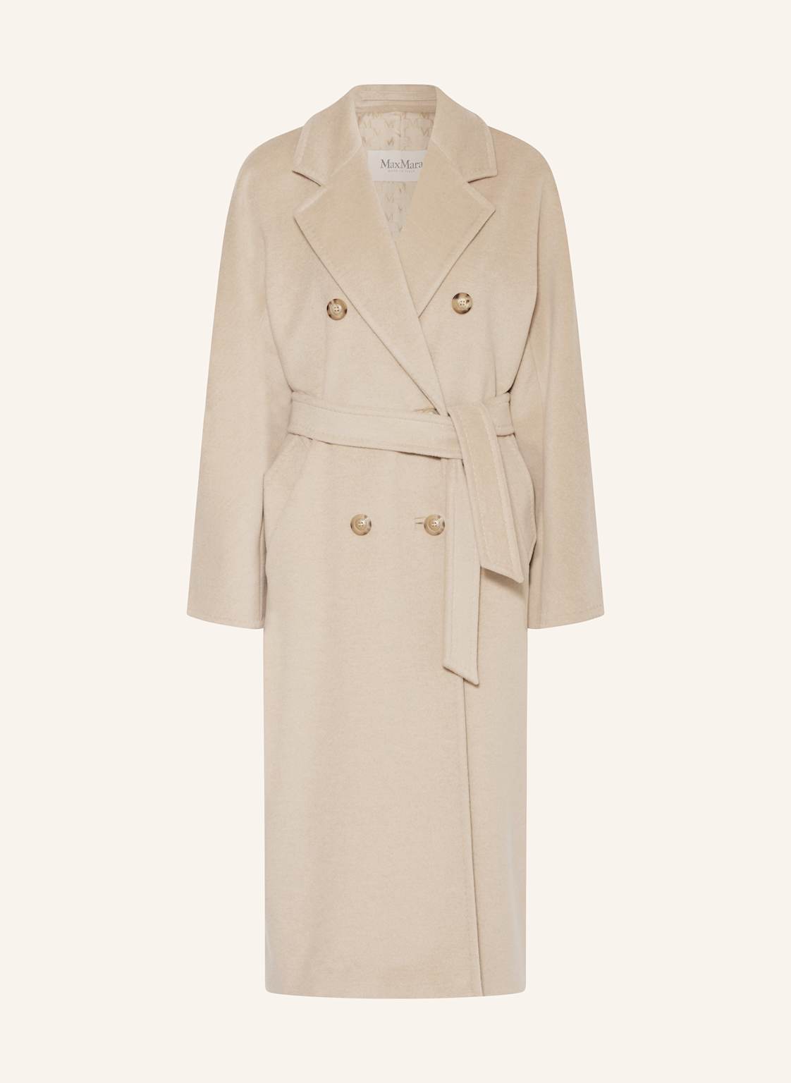Max Mara Płaszcz Wełniany Madame beige