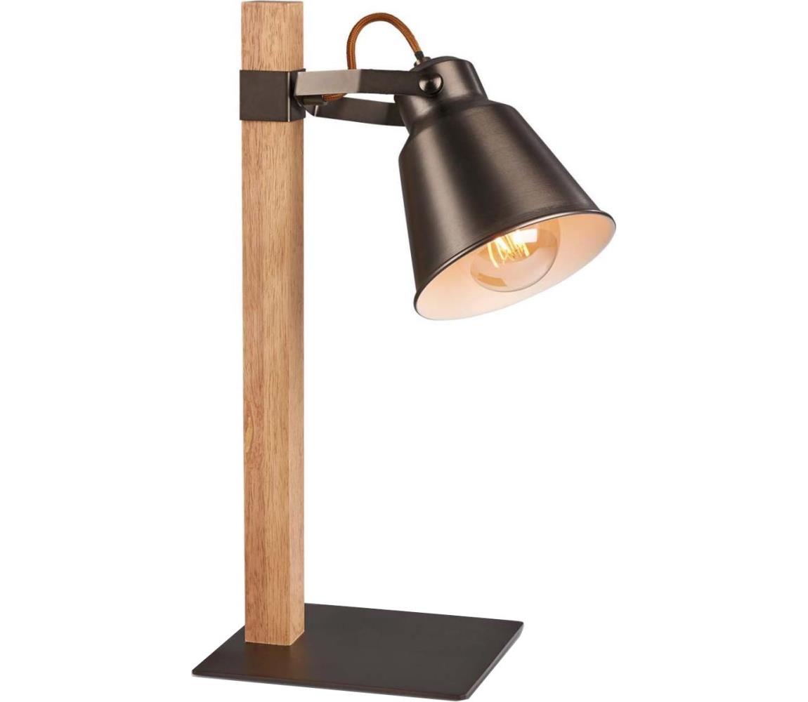 Briloner 7406-014 - Lampa stołowa TALE 1xE27/25W/230V brązowa