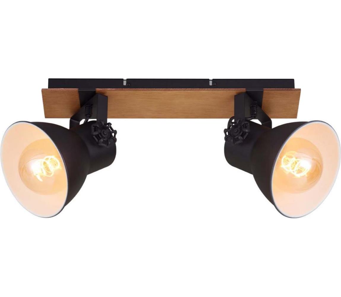 Briloner 2742-025 - Oświetlenie punktowe SPOTLIGHT 2xE27/40W/230V czarne