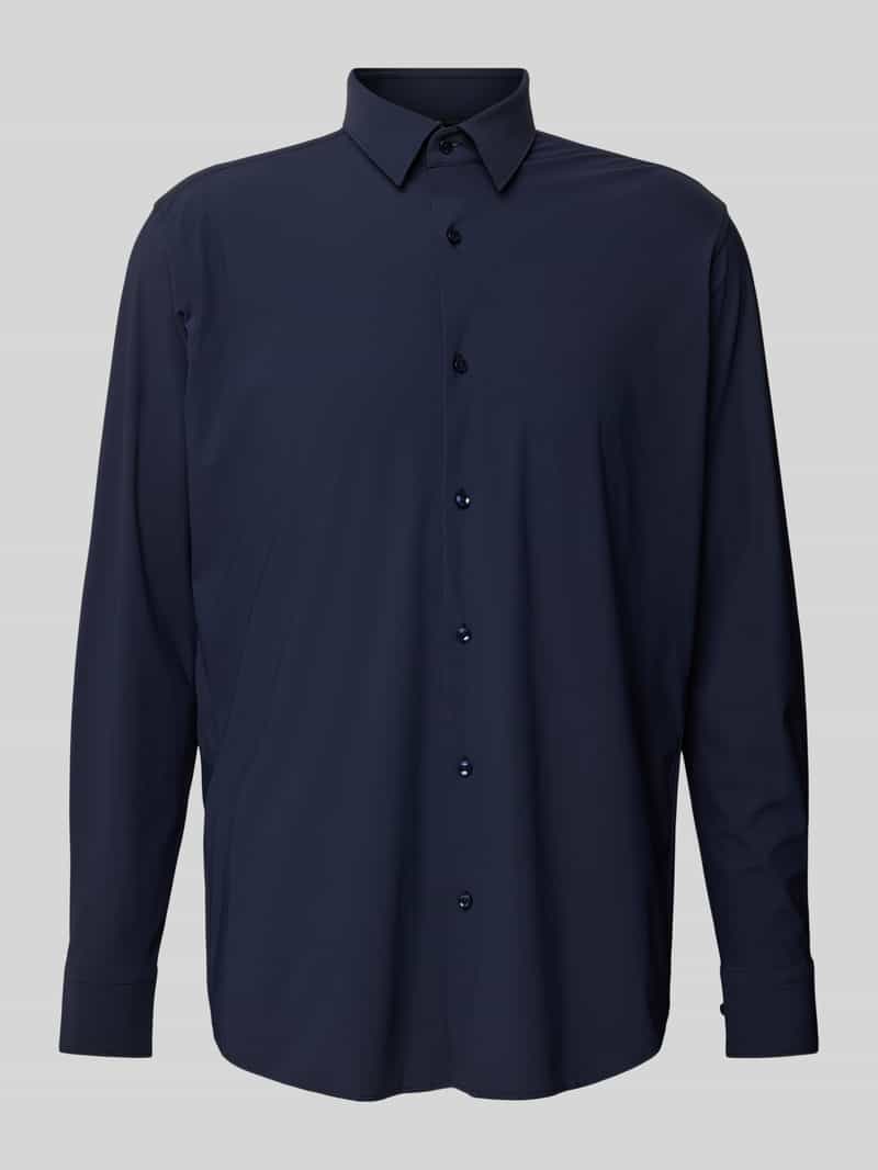 Koszula biznesowa o kroju regular fit z kołnierzykiem typu kent