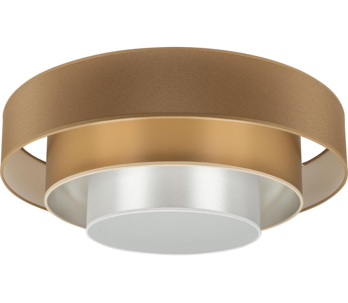 Duolla - LED Plafon LUNETA LED/26W/230V śr. 60 cm 4000K brązowy/złoty