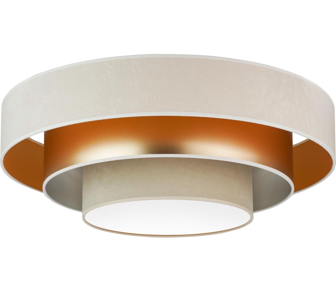 Duolla - LED Plafon LUNETA LED/26W/230V śr. 60 cm 4000K kremowy/złoty