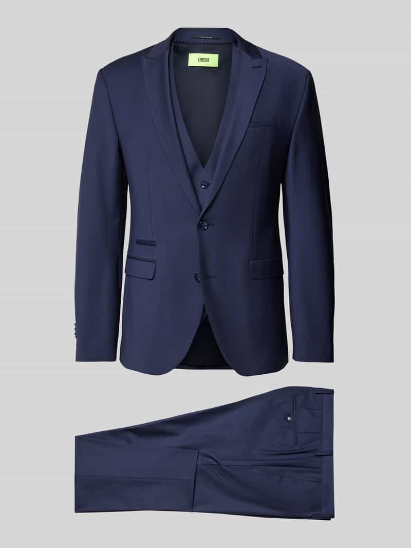 Marynarka na dwa guziki o kroju slim fit z brustaszą model ‘soda’