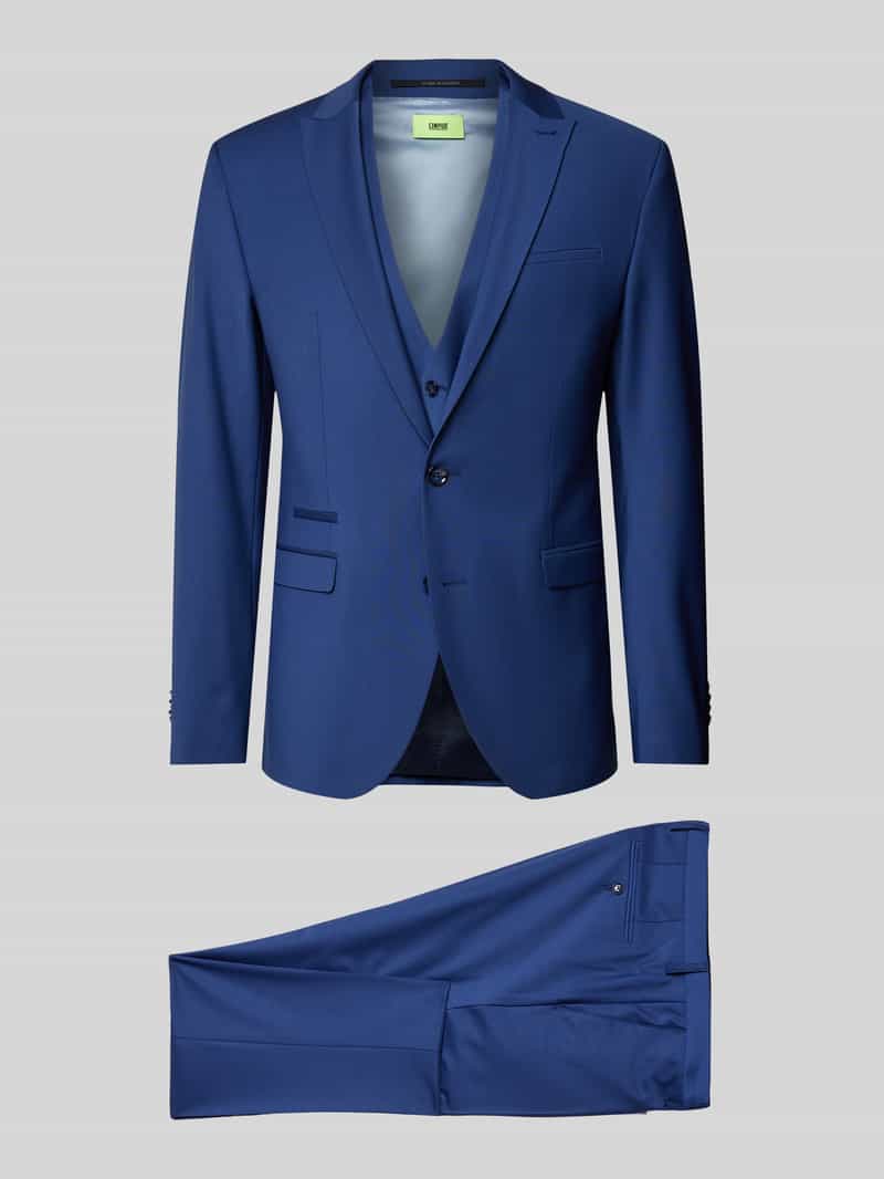 Marynarka na dwa guziki o kroju slim fit z brustaszą model ‘soda’