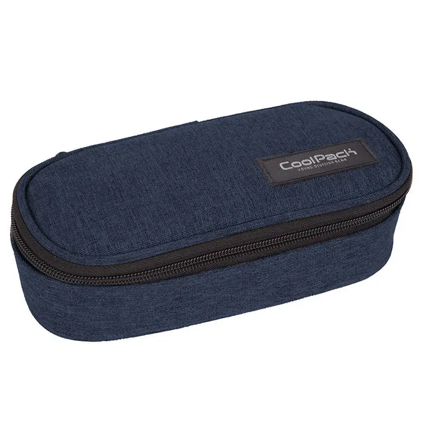 Piórnik owalny Coolpack Campus Snow Dark Blue - PATIO