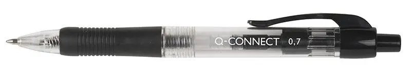 Długopis automatyczny 0,7mm czarny (10szt) - Q-Connect