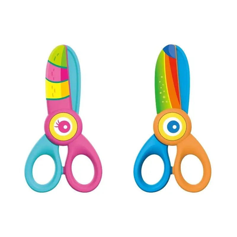 Nożyczki szkolne Kiddy-cut plastikowe MIX - Keyroad