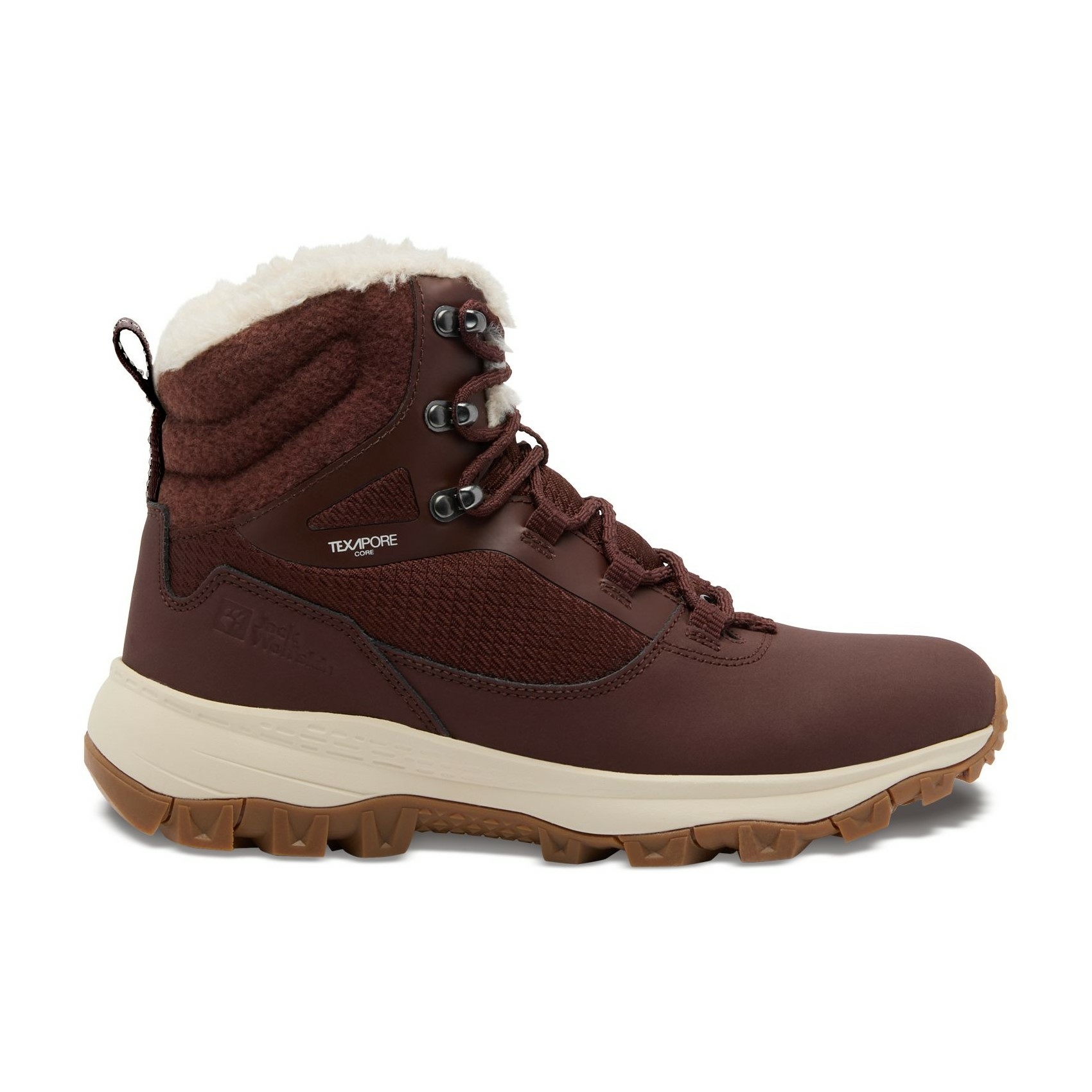 Damskie buty zimowe Jack Wolfskin EVERQUEST TEXAPORE HIGH W Dark Mahogany - 35,5