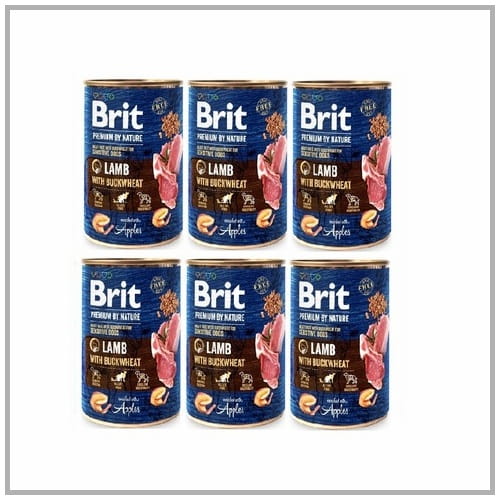Brit Premium By Nature Lamb&Buckwheat 6x400g Mokra karma dla psa