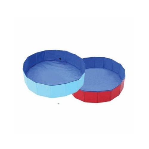 Basen składany dla psa 120x30 niebieski Delfin