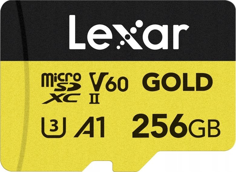 Karta Lexar Gold MicroSDXC 256 GB Class 10 UHS-II/U3 A1 V60 LMSGOLD256G-BNNNG