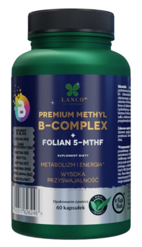 Lanco Nutritions Premium Methyl B-complex, 60 kapsułek