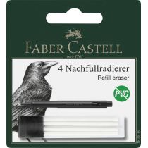 Faber-Castell Wkłady do precyzjnej gumki w obudowie 4 szt. blister