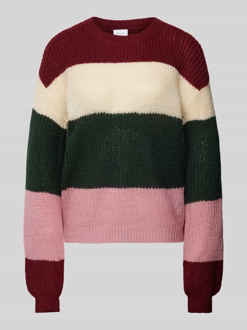 Sweter z dzianiny z rozkloszowanymi rękawami model ‘RITA’