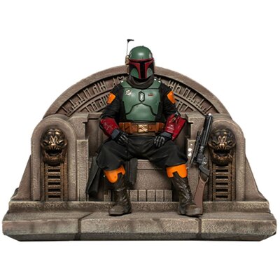 Iron Studios Star Wars - Boba Fett on Throne Statue Delux Art Scale 1/10