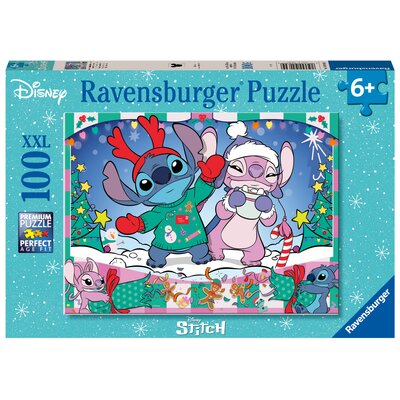 Puzzle RAVENSBURGER Disney Stitch Święta 12004030 (100 elementów)