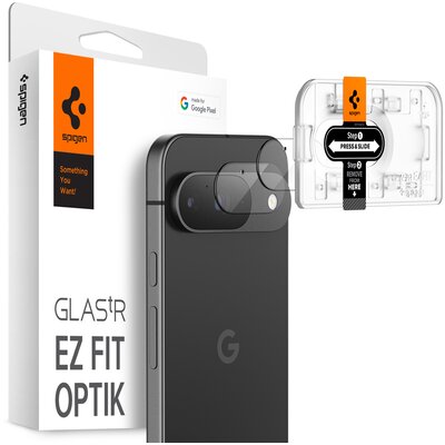 Nakładka na obiektyw SPIGEN Optik.Tr Ez Fit do Google Pixel 9 (2 szt.)
