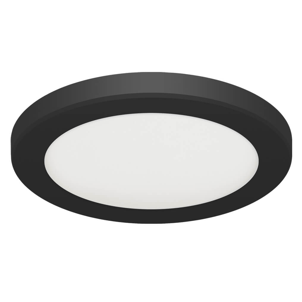 Okrągły plafon Olga 04408 Ideus LED 24W 4700K metalowy czarny