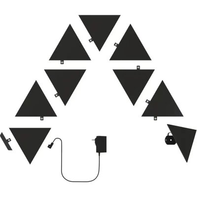 Zestaw startowy Nanoleaf Shapes Black Triangles (9 paneli)