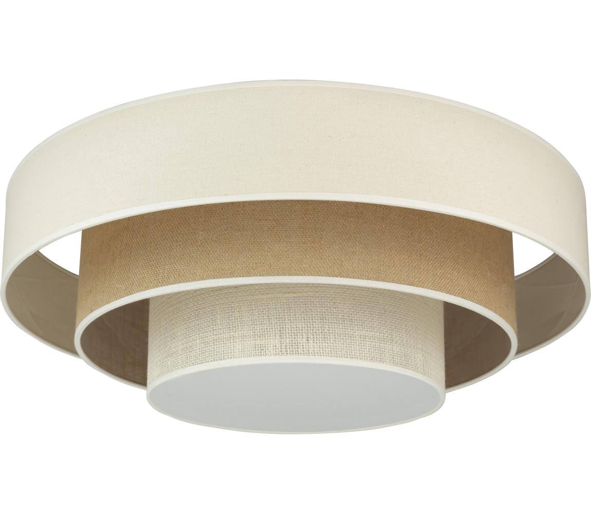 Duolla - LED Plafon LUNETA LED/26W/230V śr. 60 cm 4000K kremowy/brązowy