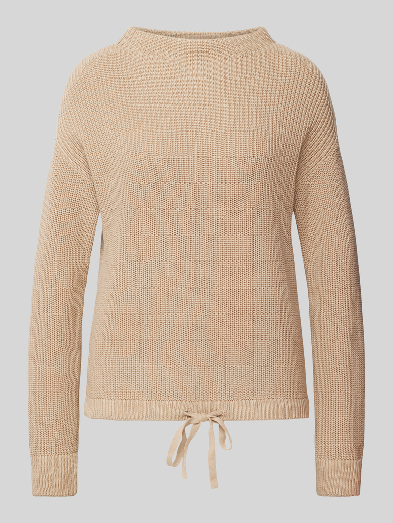 Sweter z dzianiny ze stójką