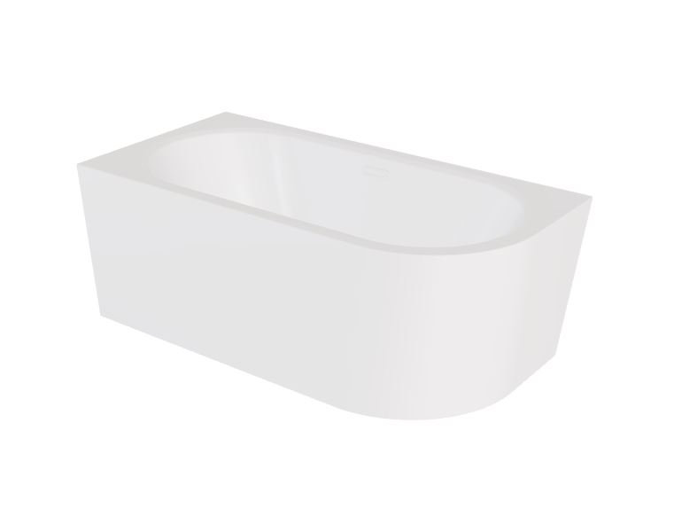 Wanna narożna lewa Besco Avita A-line 170x75 cm biały połysk syfon klik-klak biały z przelewem slim WAA-170ALBS