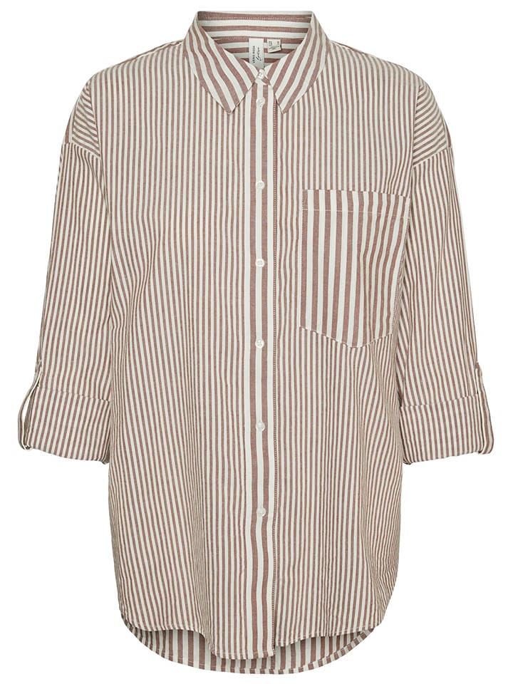 Vero Moda Koszula w kolorze biało-beżowym