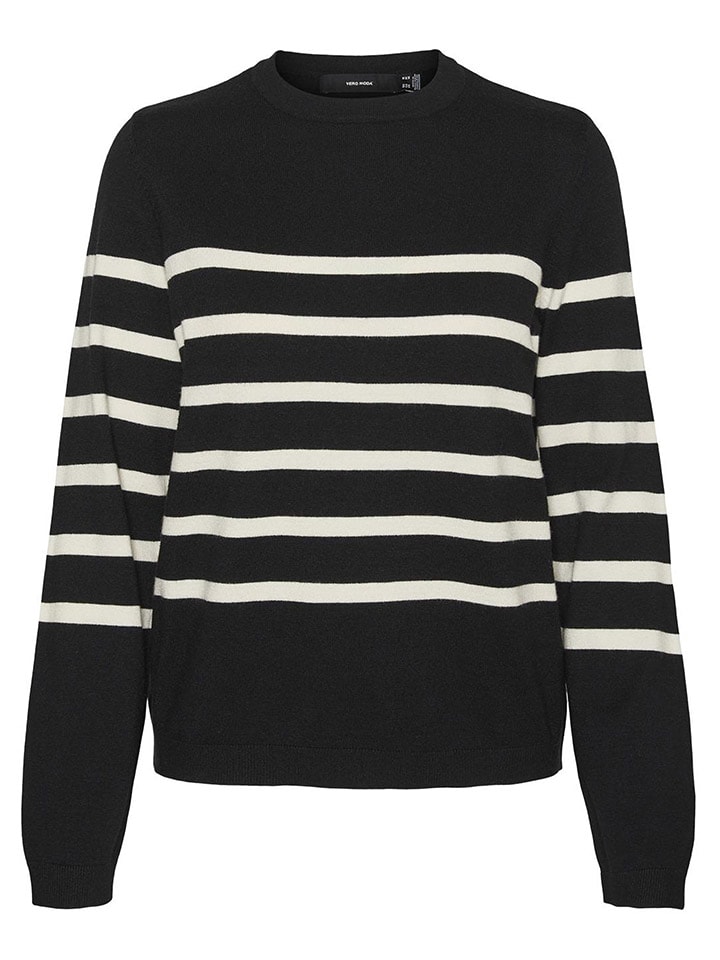 Vero Moda Sweter w kolorze czarno-białym