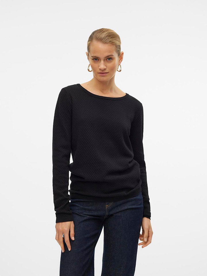 Vero Moda Sweter w kolorze czarnym