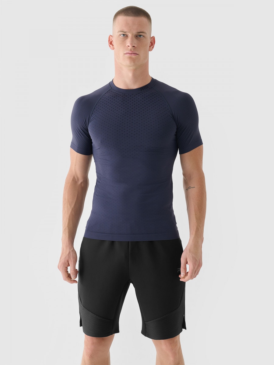 Męskie spodenki treningowe 4F x Robert Lewandowski RL9SAW24TFSHM0981 - czarne