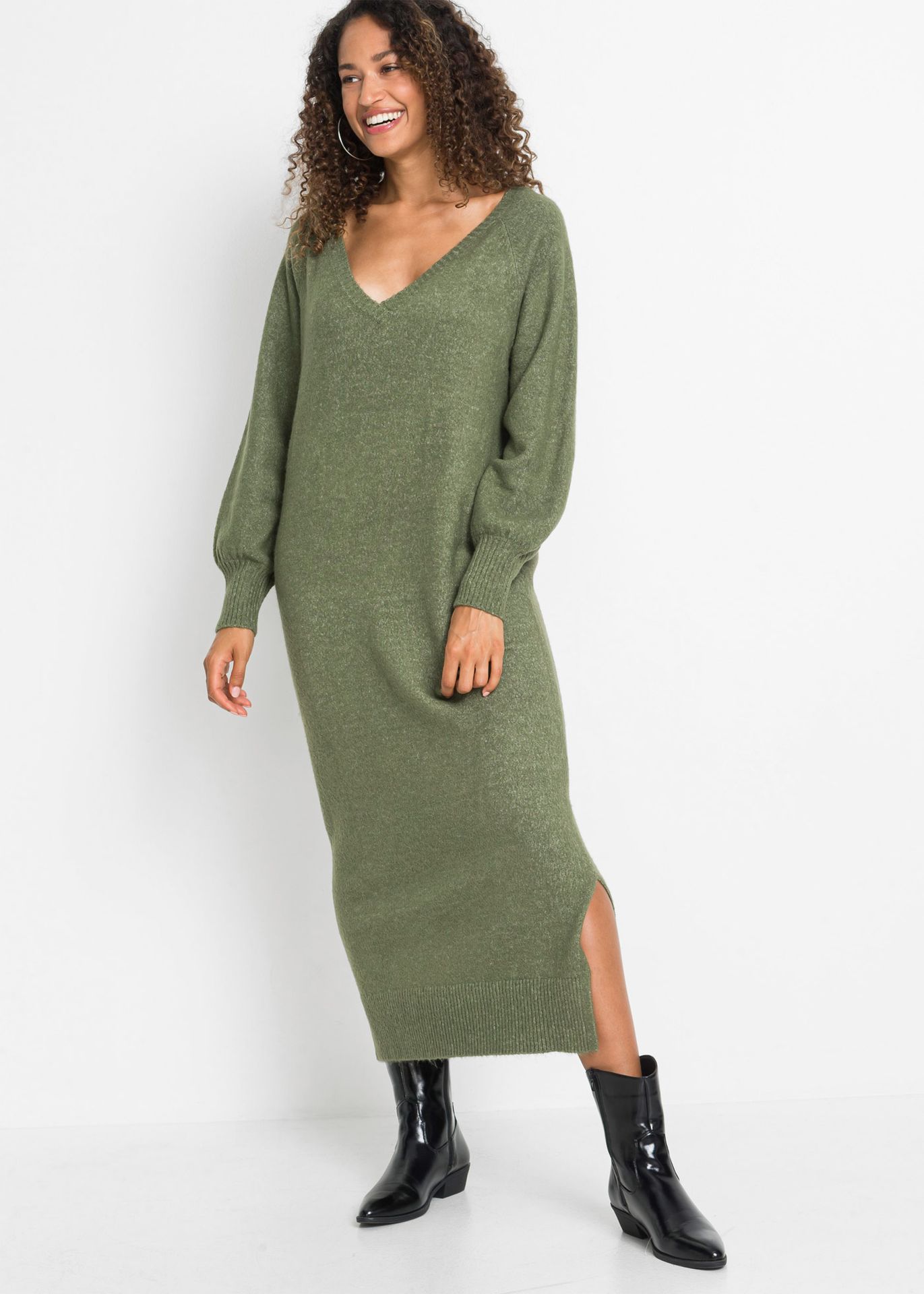 Sukienka dzianinowa oversize - bonprix