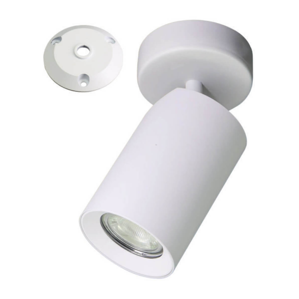 Lampa sufitowa z regulacją Tore TLS006-WH Zumaline tuba metal biały
