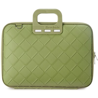 Torba na laptopa BOMBATA Intrecciato 15-16 cali Zielony E00874 41