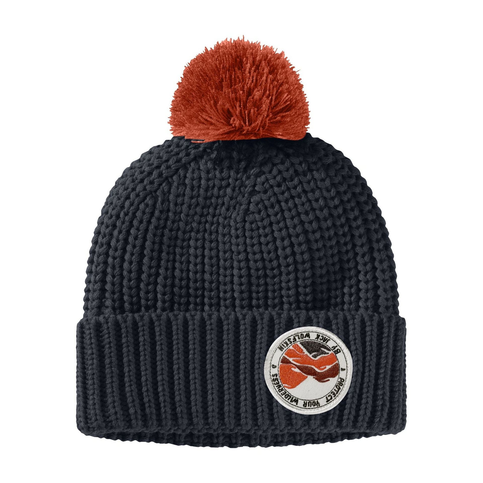 Dziecięca czapka zimowa Jack Wolfskin POMPOM BADGE BEANIE K night blue - S