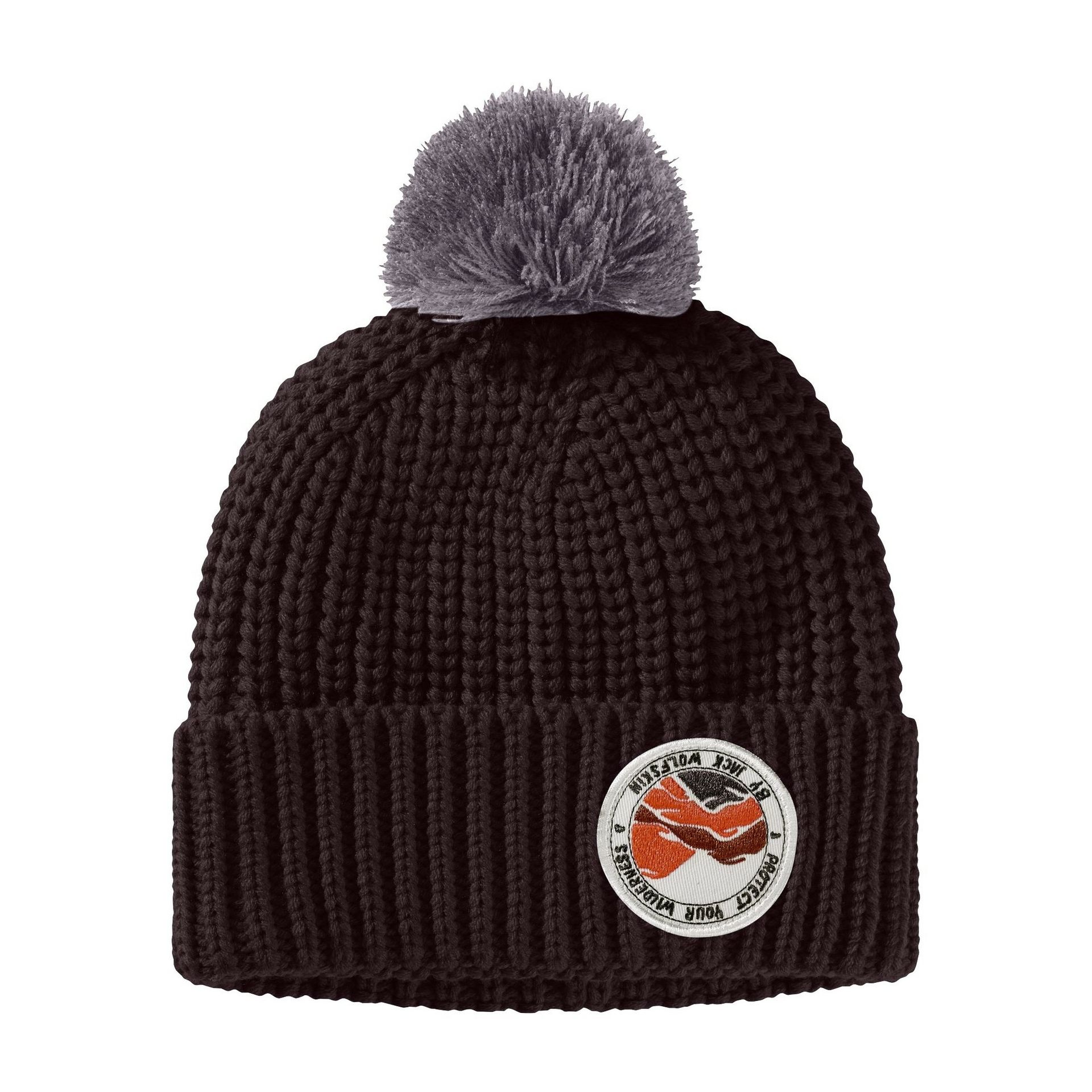 Dziecięca czapka zimowa Jack Wolfskin POMPOM BADGE BEANIE K boysenberry - S