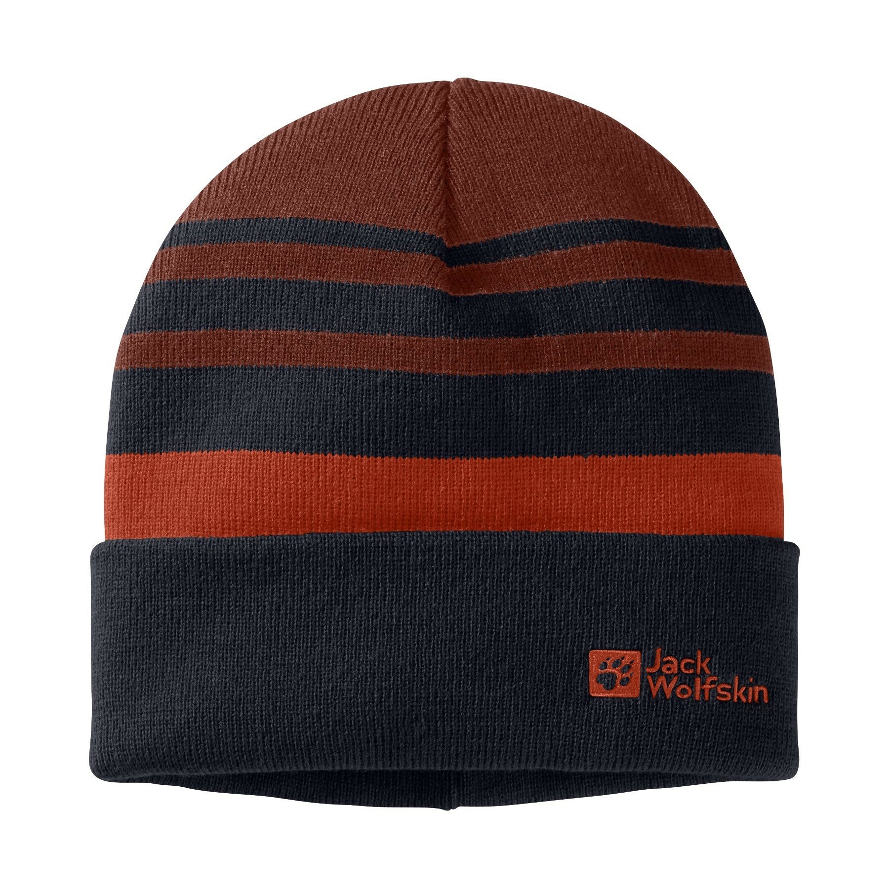 Dziecięca czapka Jack Wolfskin STRIPY KNIT BEANIE K night blue - S